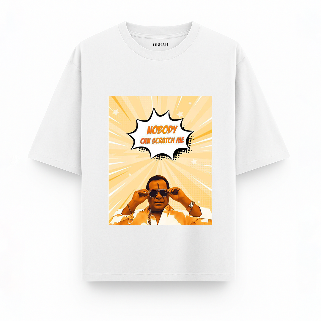 Nobody Can Scratch Me” Oversized Tee – 240 GSM Heavyweight