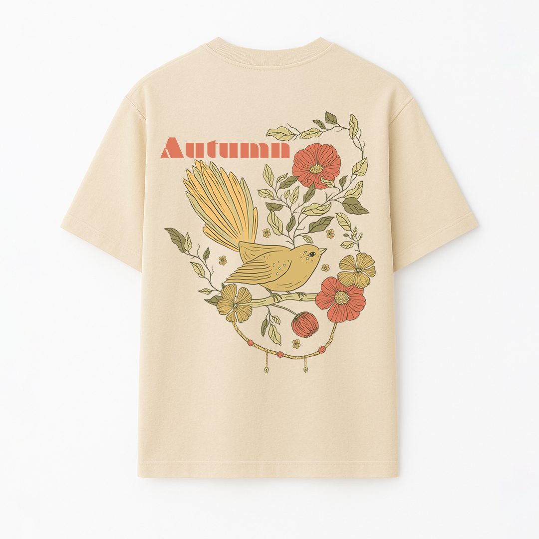 OBRAH AUTUMN OVERSIZED TEE | BEIGE