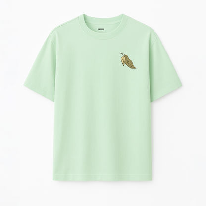 OBRAH AUTUMN OVERSIZED TEE | PASTEL GREEN