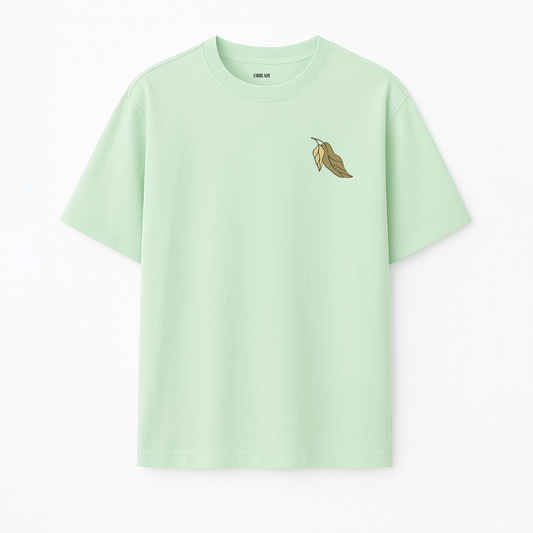 OBRAH AUTUMN OVERSIZED TEE | PASTEL GREEN