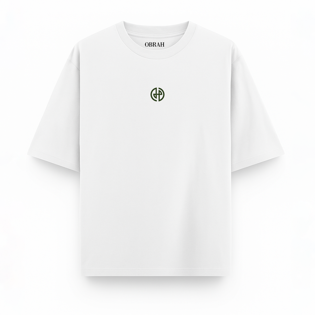 OBRAH SILVER STREAK OVERSIZED TEE | WHITE