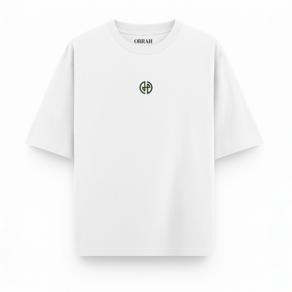 OBRAH SILVER STREAK OVERSIZED TEE | WHITE
