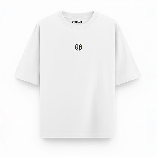OBRAH SILVER STREAK OVERSIZED TEE | WHITE